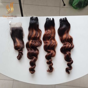 วิกผมแท้สไตล์เวียดนามแบบลอนหลวม - Product Image 4