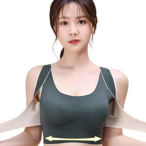 สปอร์ตบราไร้รอยต่อทนต่อแรงกระแทกสูงสำหรับผู้หญิงสำหรับเล่นยิมวิ่งออกกำลังกายออกกำลังกาย-กันกระแทกระบายอากาศได้ผ้ายืดความชื้น - Product Image 1