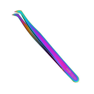 Pince à cils durable en acier inoxydable avec pointe pointue Outil de beauté multi-volume pour extensions de cils - Product Image 6