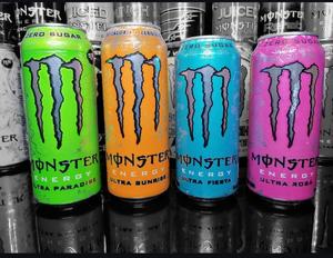 Monster the Doctor Boisson énergisante à faible teneur en glucides et sans sucre, enrichie en ginseng et en carbonate, 24x 250ml/330ml - Product Image 2