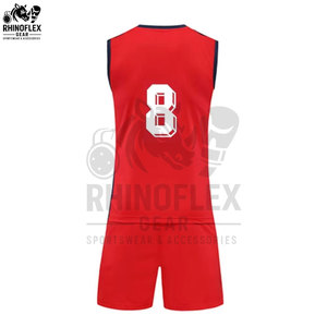 Uniforme de volley-ball unisexe de haute qualité fabriqué en usine, logo personnalisé, dernier design OEM, uniforme de volley-ball 100% polyester pour adultes - Product Image 3