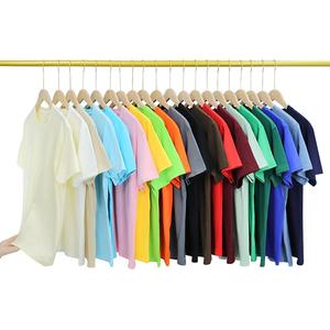 Alta calidad 240Gsm 100% algodón peso pesado de gran tamaño estampado eslogan bordado personalizado camiseta en blanco para hombres - Product Image 1