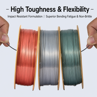Filament d'imprimante 3D ERYONE Silk PLA 1,75 mm 1 kg, finition soyeuse brillante pour imprimantes 3D FDM