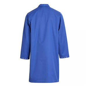 Bata de laboratorio de algodón personalizada 100% de manga larga unisex de fábrica OEM Unif - Product Image 2