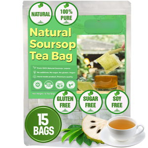 Bolsitas de té de Hojas de Guanábana secas exóticas: descubra el sabor puro de la naturaleza con cada sorbo - Product Image 1