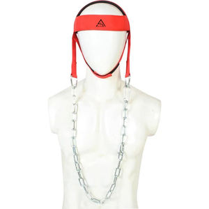 Harnais de musculation du cou robuste, équipement de musculation confortable avec chaîne en acier et rembourrage doux pour le soutien - Product Image 4