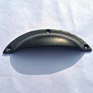 Antique Cup Shell Handle Puxar para móveis hardware armário cozinha gaveta puxa botão alças Acessórios para móveis - Product Image 4