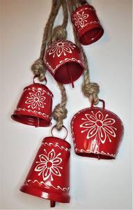 Decoración de Navidad Recuerdos personalizados Cena Campana Ornamento Mango Latón Campana de mano - Product Image 3