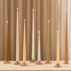 Portavelas cónico de Metal de gran diseño para el hogar y la decoración de iluminación navideña, cono de vela con acabado plateado - Product Image 5