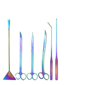 สแตนเลส Fine Point กรรไกรน้ําตู้ปลาชุดเครื่องมือพืชแหนบและกรรไกรตู้ปลา - Product Image 3