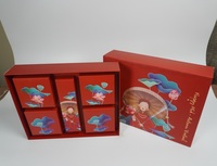 Carpeta de Papel Kraft Biodegradable y Reciclable de Lujo con Logotipo Personalizado en Lámina Dorada, Embalaje de Regalo para Pasteles de Luna, Galletas y Manualidades