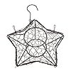 พวงหรีดลวดโลหะรูปทรงดาวแบบอาร์ตเดคโคแขวนผนังสำหรับกระเช้าของขวัญหรือของตกแต่งบ้านและสวน - Product Image 2