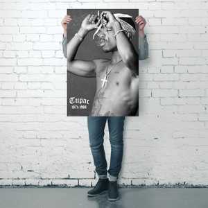Affiche moderne de Tupac Shakur avec design fumé pour décoration murale - Product Image 1