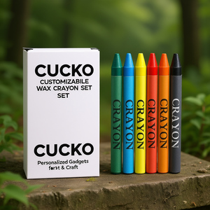 Set di Pastelli a Cera Personalizzabili Cucko, Gadget Personalizzati per Arte e Artigianato - Product Image 3