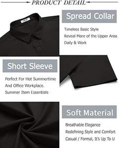 Nueva moda de verano para hombre, polos de punto con botones a rayas, manga corta, camisa vintage con botones para hombre, Manga corta informal - Product Image 5