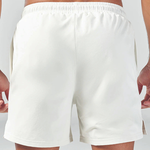 Lightweight Moisture Wicking Fabric <b>White</b> Essential 5 Inch <b>Shorts</b> with Contour Side Panels and Inner Mesh Pants <b>Shorts</b> for <b>Men</b> - Product Image 3