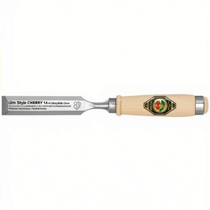 Ciseau Ulm Style CHERRY de 14 mm de largeur de coupe avec 2 pinces en acier et manche en bois de hêtre - Catégorie de produit : Ciseaux et poinçons - Product Image 3