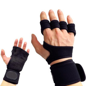 Superventas disponible en diferentes colores con diseño personalizado Power Gym Training Grip Pad Levantamiento de pesas Neopreno Manopla de mano - Product Image 6