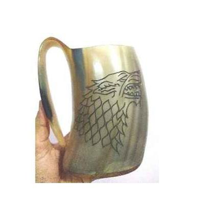 แก้วฮอร์น/แก้วใส่เครื่องดื่มไวกิ้งแก้วดื่มเบียร์พร้อมหัตถกรรมอินเดียบรรจุฟรี - Product Image 4