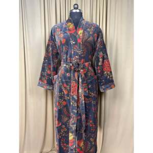 Luxury Unisex Velvet Kimono Elegant Reversible Silk Lined Quirky Gown Soft Autumn Winter <b>Christmas</b> Gift House Robe Boho <b>Jacket</b> - Product Image 2