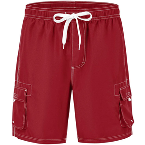 Pantalones cortos de carga de secado rápido para hombre Ajuste cómodo con cintura con cordón - Product Image 1