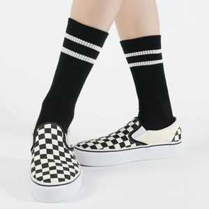 Calcetines de Algodón para Mujer - Diseño de Rayas Tubulares en Varios Colores, Diseño Colorido, Calcetines Coreanos para Uso Diario - Rayas Tubulares A - Product Image 5