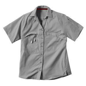 Camisas profesionales de trabajo de manga corta para mujer con logotipo bordado personalizado Uniforme de oficina Tops Fábrica de ropa corporativa - Product Image 1