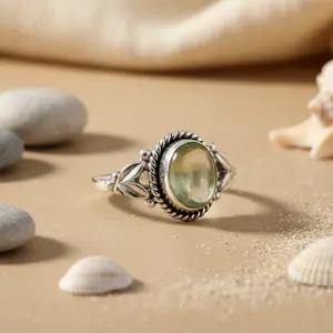 Anillo de Plata 925 con Turquesa Corte Princesa para Mujer - Piedra Natural con Baño de Rodio y Certificado IGI - Product Image 2