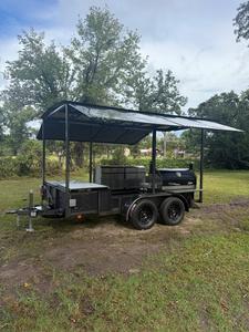 Remolque de Barbacoa y Ahumador Móvil de 8 pies, Totalmente Equipado, con Envío Gratuito, Parrilla Exterior y Cocina para Venta de Comida Ambulante - Product Image 2
