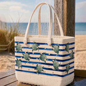 Bolsa de Playa de EVA Resistente de 1300g con Logotipo Personalizado, con Orificios, Impermeable, con Asas de Goma Antideslizantes, Impresión UV Personalizada para Vacaciones en la Playa - Product Image 3