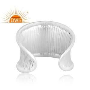 Best Design <b>925</b> <b>Sterling</b> <b>Silver</b> <b>Bracelet</b> Cuff Custom Jewelry Supplier for Women Gift for Her - Product Image 2