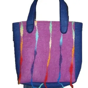 handmade high quality felt storage bag in Nepal