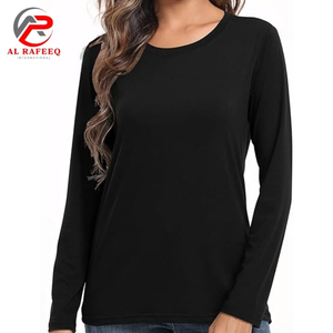 Camiseta de manga larga para hombre personalizada de alta calidad 100% algodón hombro caído liso de gran tamaño alta comodidad - Product Image 6