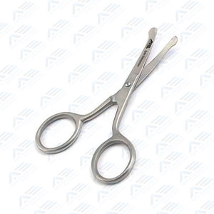 กรรไกรตัดปะสเตนเลสสตีลกรรไกรตัดขอบคิ้วแบบโค้งขนาดเล็กสำหรับฤดูใบไม้ผลิ - Product Image 2