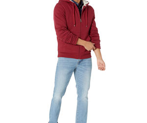 Sweat à capuche pour hommes zippé avec logo personnalisé Street wear Sweat à capuche polaire à double fermeture éclair Vêtements d'hiver Sweats à capuche unisexes - Product Image 4