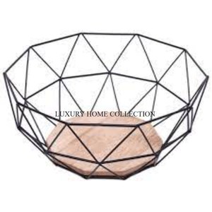 Sturdy New Iron Fruits and <b>Bread</b> <b>Basket</b> with a Versatile Design for Everyday Use in Rustic Kitchen Spaces at Wholesale Rate - Product Image 3