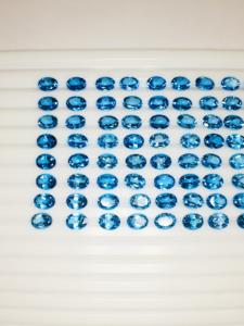 Piedra preciosa suelta calentada con Topacio Azul suizo Natural de calidad AAA con brillo excepcional para la fabricación de joyas con certificación IGI - Product Image 6