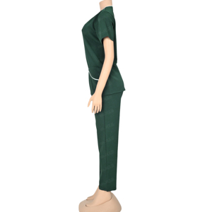 Ensembles de gommage tendance Scrubs d'hôpital extensibles Ensembles d'allaitement pour le cou Uniformes médicaux pour femmes Ensembles d'uniformes d'allaitement pour hommes - Product Image 5