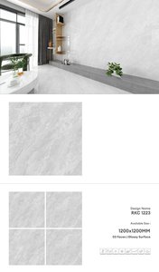 กระเบื้องปูพื้นพอร์ซเลนมันวาวหรูขนาด1200x1200 | 120x120พรีเมี่ยมรูปแบบขนาดใหญ่ทนทาน - Product Image 5