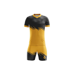 Conjunto de ropa de fútbol para niños adolescentes, camisetas y pantalones cortos transpirables a rayas, chándales de fondo superior estampados - Product Image 2