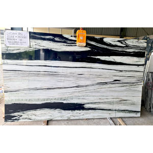 Panda Marbre Blanc Flottant Escalier Droit Intérieur Marbre Moderne pour Villa Élégante Escalier Conception Grande Dalle Étanche - Product Image 2