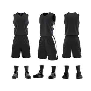 Uniformes de basket-ball pour filles à séchage rapide maillot de basket-ball broderie personnalisé pas cher hommes maillots réversibles uniformes de basket-ball - Product Image 1