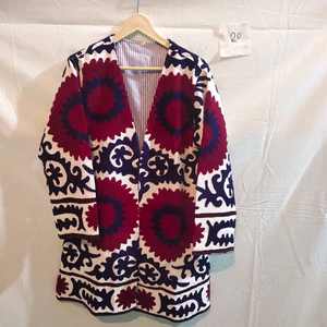 Chaqueta Suzani de Algodón Bordada a Mano India para Mujer, Abrigo Informal de Verano, Cárdigan con Decoración de Botones y Estampado - Product Image 3