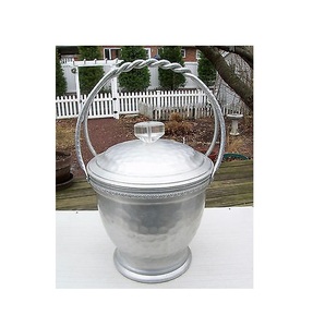 Aluminum Ice <b>Bucket</b> with Handle Champagne Wine Modern Aluminum Ice <b>Beer</b> <b>Bucket</b> for Manufacture From India - Product Image 1