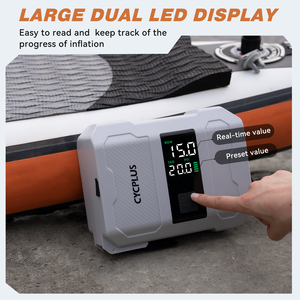 Pompe à air intelligente puissante, <span class=keywords><strong>gonfleur</strong></span> pour <span class=keywords><strong>paddle</strong></span> gonflable, pompe portable à <span class=keywords><strong>batterie</strong></span> 20 PSI, pompe SUP avec <span class=keywords><strong>batterie</strong></span> - Product Image 4