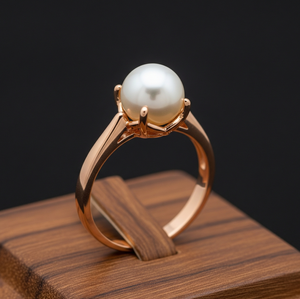 Luxury 925 Silver Gemstone <b>Ring</b> Exquisite Freshwater Pearl <b>Crystal</b> Rose Gold Plating Trendy Wedding Parties Band Gift Daily Wear - Product Image 2