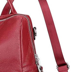 Bolsa de viaje para acampar al aire libre, bolsa de senderismo de cuero Vintage, mochila de senderismo de cuero genuino de alta calidad - Product Image 6
