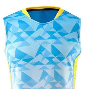 สินค้ามาใหม่ ชุดกีฬาคุณภาพสูง ปรับแต่งได้ ผลิตจากผ้าโพลีเอสเตอร์ 100% ชุดวอลเลย์บอล บริการ OEM ราคาดีที่สุด - Product Image 2