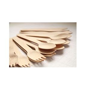 Cuillères au design en bois à thème différent Décor de cuisine Couverts naturels au design de restaurant et d'hôtel avec finition peinte - Product Image 3