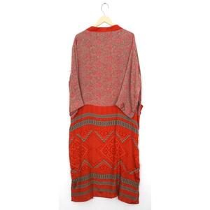 Kimono patchwork Kimono en soie Robe de chambre Kimono floral, Beachwear Robe de maternité en soie vintage Kimono indien Saree recyclé - Product Image 3